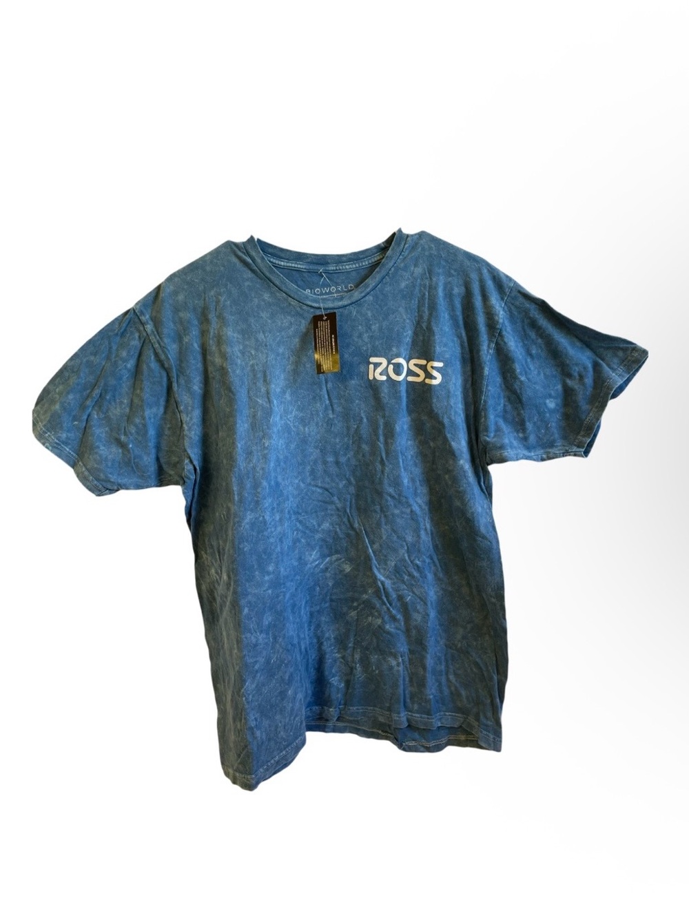 Bioworld ROSS Tie Dye Washed Blue T-Shirt size L - NWT **